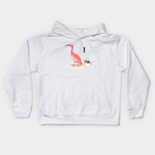 I is for Ibis Kids Hoodie